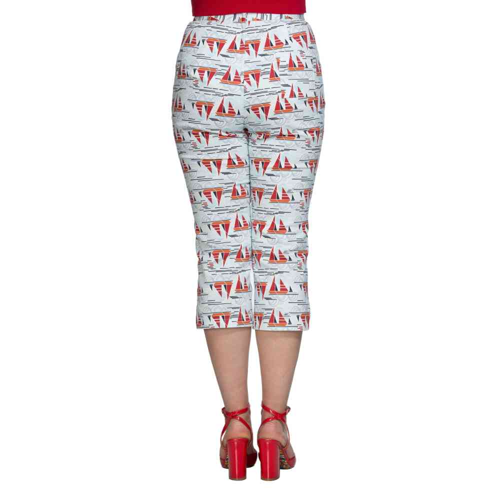 Dancing Days - SAIL AWAY Capri pants - Blue